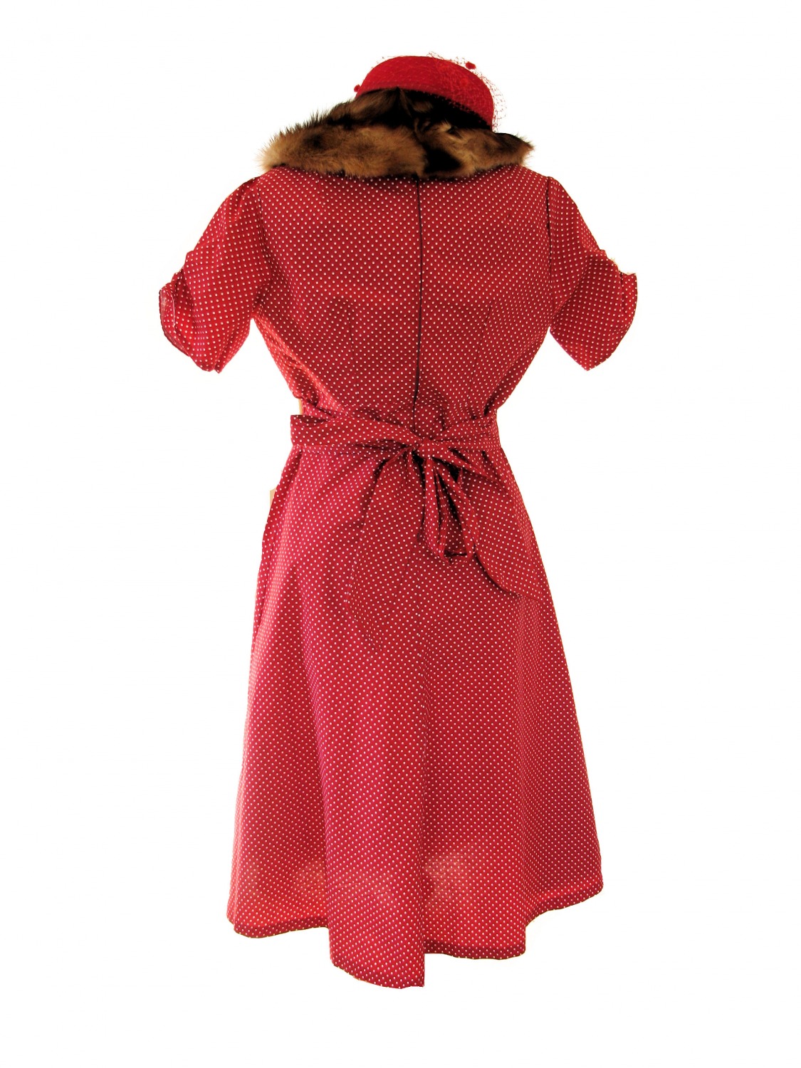 Ladies 1940's Style Tea Dress Wartime Goodwood Costume Size 14 - 16  Image